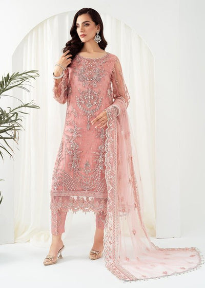 Meeral | Wedding Formals | ML-LUX22V2-16 Leyla-Brand:Meeral-Type:Ladies Clothes-Pink-Net-House of Maryam- Buy in UK, USA