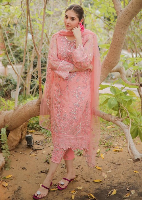 Meeral | Wedding Formals | ML-LUX22V2-16 Leyla-Brand:Meeral-Type:Ladies Clothes-Pink-Net-House of Maryam- Buy in UK, USA