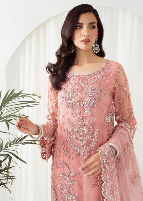 Meeral | Wedding Formals | ML-LUX22V2-16 Leyla-Brand:Meeral-Type:Ladies Clothes-Pink-Net-House of Maryam- Buy in UK, USA