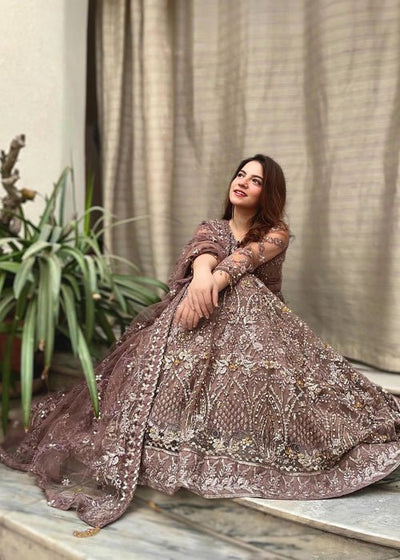 Meeral | Wedding Formals | ML-LUX22V2-30 Raya-Brand:Meeral-Type:Ladies Clothes-Dusty Pink-Net-House of Maryam- Buy in UK, USA
