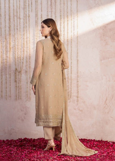Meeral | Wedding Formals | Muntaha-Brand:Meeral-Type:Ladies Clothes-Beige-Chiffon-House of Maryam- Buy in UK, USA
