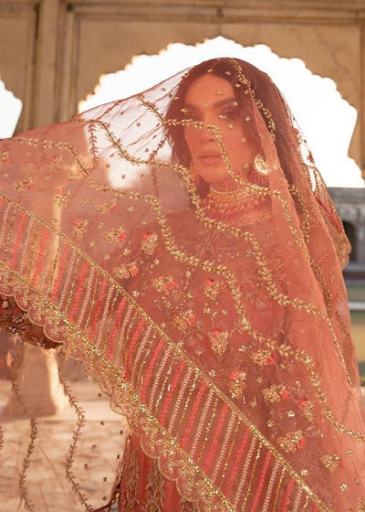 Meeral | Wedding Formals | Naghma-Brand:Meeral-Type:Ladies Clothes-Coral-Organza-House of Maryam- Buy in UK, USA