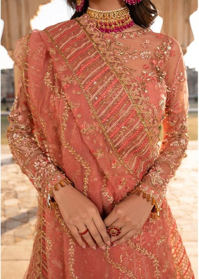 Meeral | Wedding Formals | Naghma-Brand:Meeral-Type:Ladies Clothes-Coral-Organza-House of Maryam- Buy in UK, USA