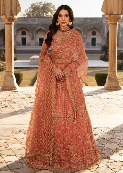 Meeral | Wedding Formals | Naghma-Brand:Meeral-Type:Ladies Clothes-Coral-Organza-House of Maryam- Buy in UK, USA