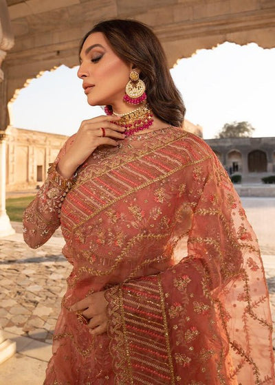 Meeral | Wedding Formals | Naghma-Brand:Meeral-Type:Ladies Clothes-Coral-Organza-House of Maryam- Buy in UK, USA