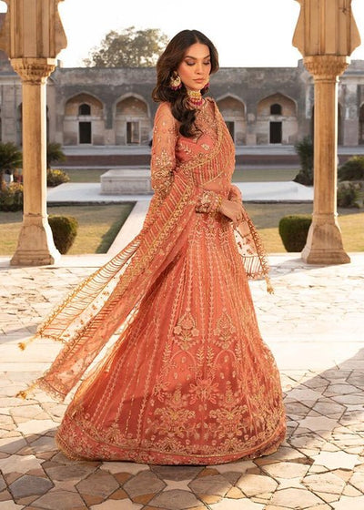 Meeral | Wedding Formals | Naghma-Brand:Meeral-Type:Ladies Clothes-Coral-Organza-House of Maryam- Buy in UK, USA