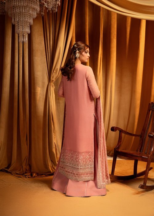 Meeral | Wedding Formals | Orla-Brand:Meeral-Type:Ladies Clothes-Peach Pink-Chiffon-House of Maryam- Buy in UK, USA
