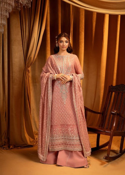 Meeral | Wedding Formals | Orla-Brand:Meeral-Type:Ladies Clothes-Peach Pink-Chiffon-House of Maryam- Buy in UK, USA