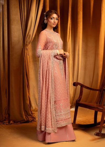Meeral | Wedding Formals | Orla-Brand:Meeral-Type:Ladies Clothes-Peach Pink-Chiffon-House of Maryam- Buy in UK, USA