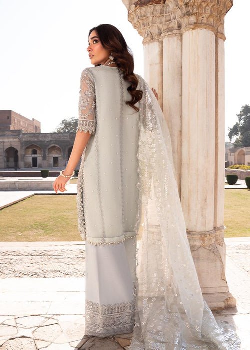 Meeral | Wedding Formals | Parishay-Brand:Meeral-Type:Ladies Clothes-Gray-Organza-House of Maryam- Buy in UK, USA