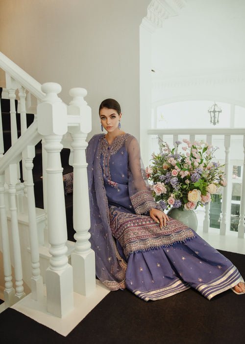 Meeral | Wedding Formals | Rang-e-Sukhn-Brand:Meeral-Type:Ladies Clothes-Lavender-Organza-House of Maryam- Buy in UK, USA