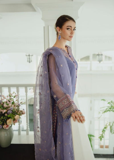 Meeral | Wedding Formals | Rang-e-Sukhn-Brand:Meeral-Type:Ladies Clothes-Lavender-Organza-House of Maryam- Buy in UK, USA