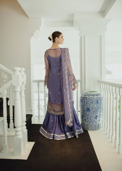 Meeral | Wedding Formals | Rang-e-Sukhn-Brand:Meeral-Type:Ladies Clothes-Lavender-Organza-House of Maryam- Buy in UK, USA