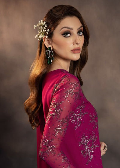Meeral | Wedding Formals | Rania-Brand:Meeral-Type:Ladies Clothes-Fuchsia Pink-Chiffon-House of Maryam- Buy in UK, USA