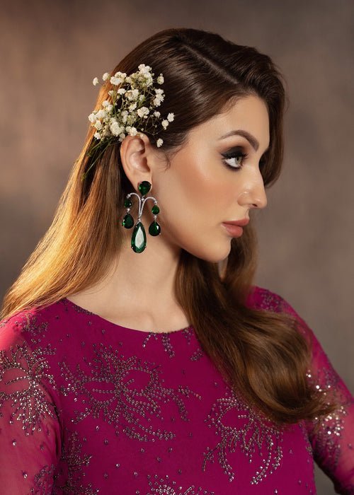 Meeral | Wedding Formals | Rania-Brand:Meeral-Type:Ladies Clothes-Fuchsia Pink-Chiffon-House of Maryam- Buy in UK, USA