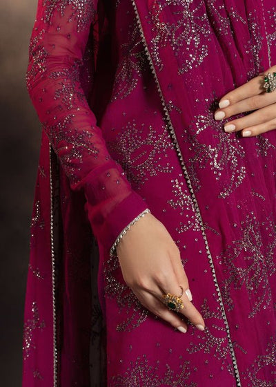 Meeral | Wedding Formals | Rania-Brand:Meeral-Type:Ladies Clothes-Fuchsia Pink-Chiffon-House of Maryam- Buy in UK, USA