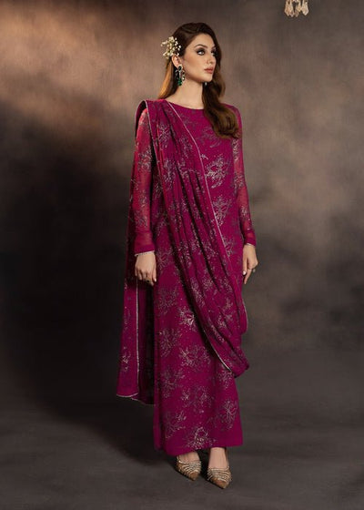 Meeral | Wedding Formals | Rania-Brand:Meeral-Type:Ladies Clothes-Fuchsia Pink-Chiffon-House of Maryam- Buy in UK, USA