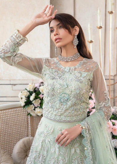 Meeral | Wedding Formals | Shabnam - MB-01-Brand:Meeral-Type:Ladies Clothes-Mint-Net-House of Maryam- Buy in UK, USA