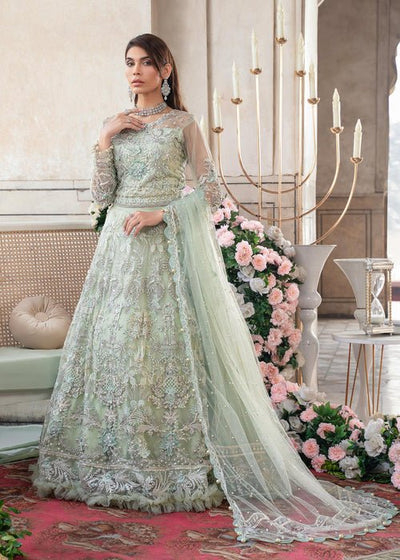 Meeral | Wedding Formals | Shabnam - MB-01-Brand:Meeral-Type:Ladies Clothes-Mint-Net-House of Maryam- Buy in UK, USA