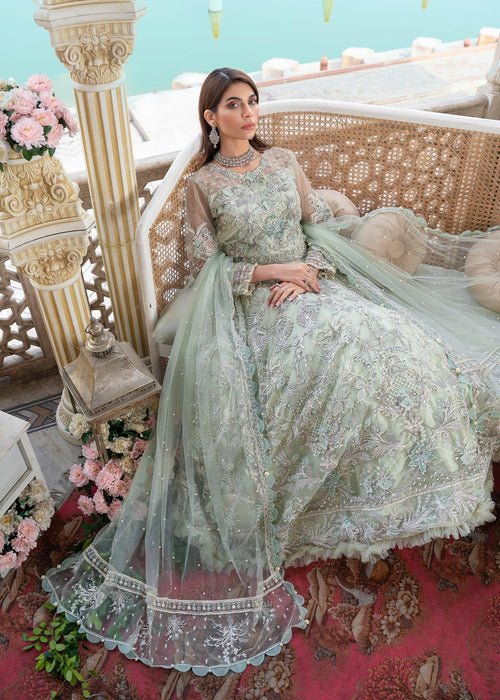 Meeral | Wedding Formals | Shabnam - MB-01-Brand:Meeral-Type:Ladies Clothes-Mint-Net-House of Maryam- Buy in UK, USA