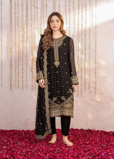 Meeral | Wedding Formals | Siraa-Brand:Meeral-Type:Ladies Clothes-Black-Chiffon-House of Maryam- Buy in UK, USA
