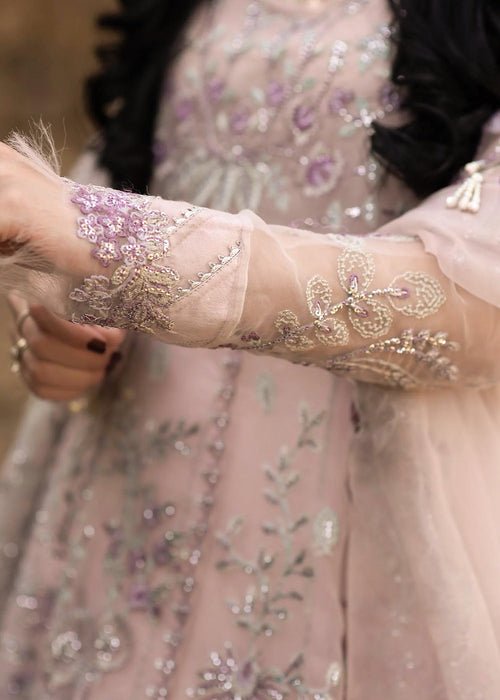 Meeral | Wedding Formals | Zaira - MS-23-D005-Brand:Meeral-Type:Ladies Clothes-Pink-Organza-House of Maryam- Buy in UK, USA