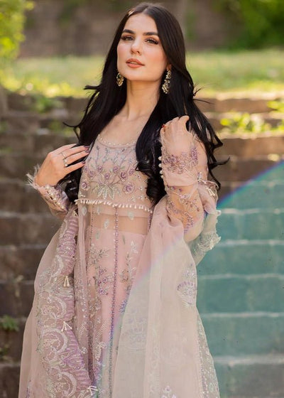 Meeral | Wedding Formals | Zaira - MS-23-D005-Brand:Meeral-Type:Ladies Clothes-Pink-Organza-House of Maryam- Buy in UK, USA