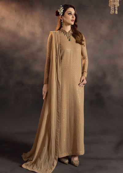 Meeral | Wedding Formals | Zarina-Brand:Meeral-Type:Ladies Clothes-Sand-Chiffon-House of Maryam- Buy in UK, USA
