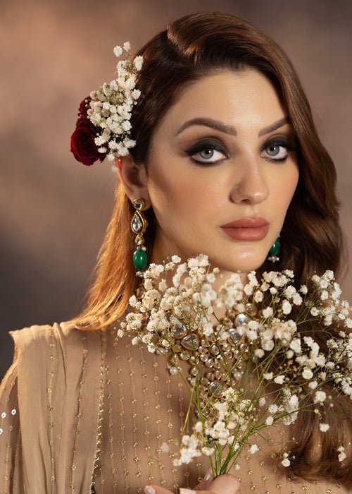Meeral | Wedding Formals | Zarina-Brand:Meeral-Type:Ladies Clothes-Sand-Chiffon-House of Maryam- Buy in UK, USA