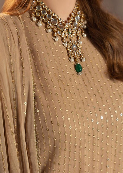 Meeral | Wedding Formals | Zarina-Brand:Meeral-Type:Ladies Clothes-Sand-Chiffon-House of Maryam- Buy in UK, USA