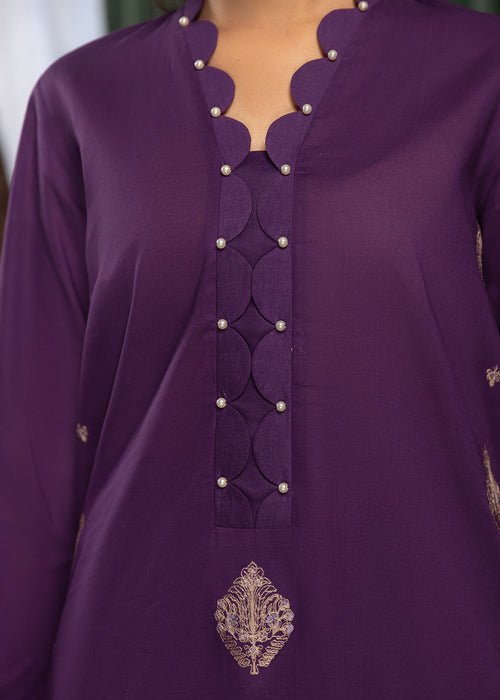 Meeral | Wedding Formals | Zohra-Brand:Meeral-Type:Ladies Clothes-Dark Purple-Lawn-House of Maryam- Buy in UK, USA