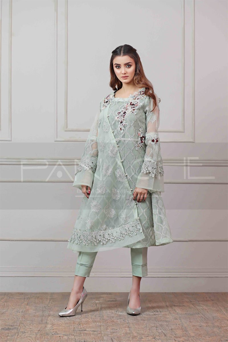 Panache | Pret | Mesmerizing Mint -  Panache By Mona  - Original Designer Dress - House of Maryam