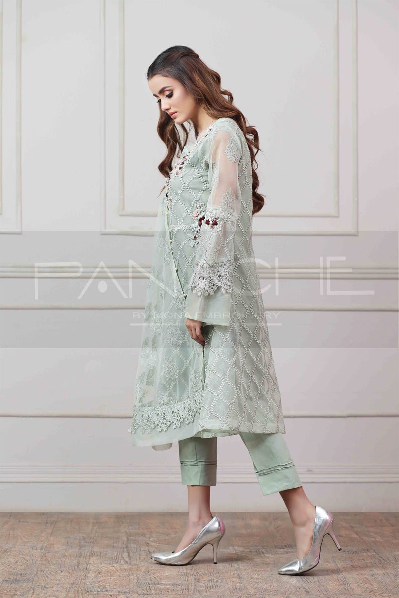 Panache | Pret | Mesmerizing Mint -  Panache By Mona  - Original Designer Dress - House of Maryam