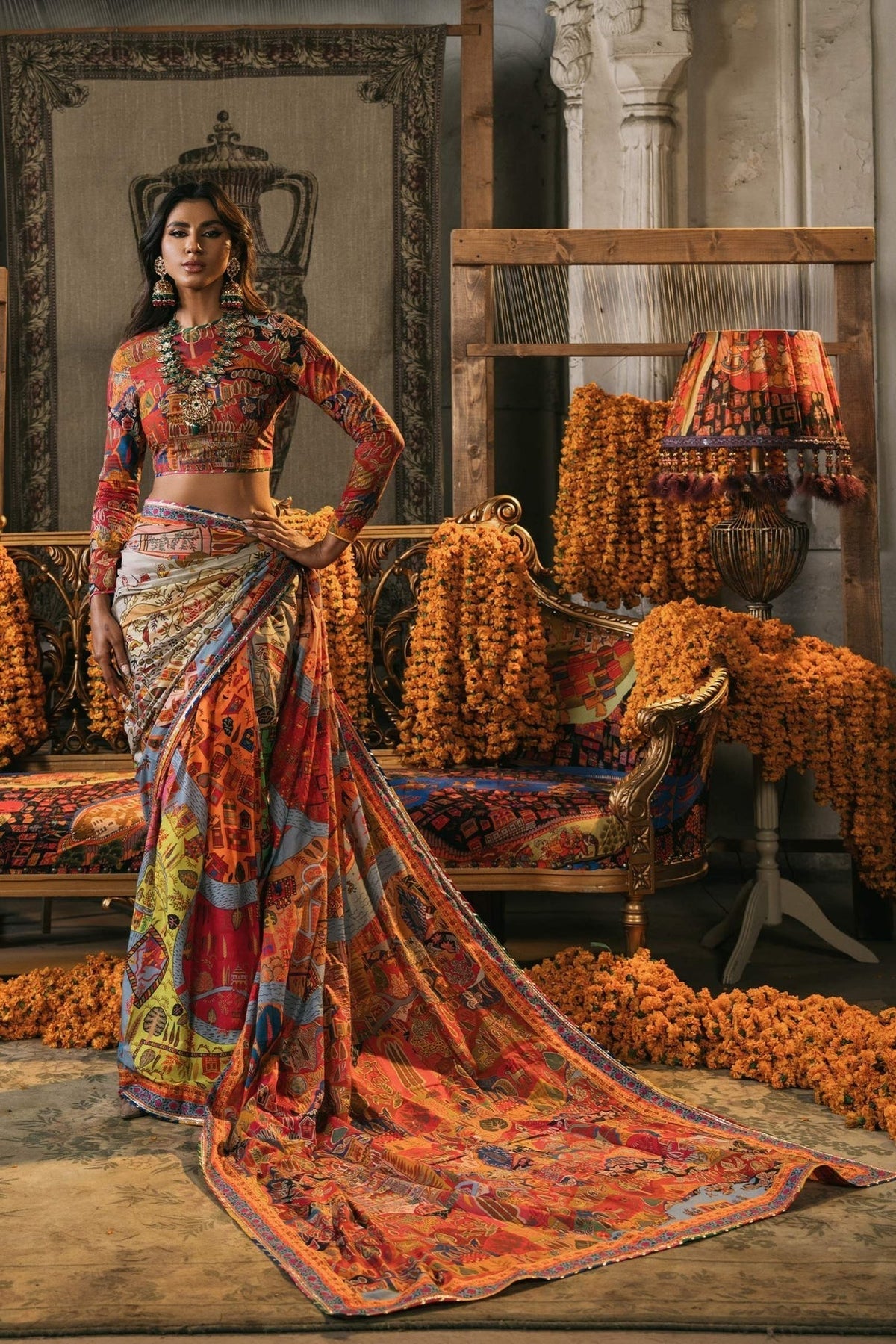 Fahad Hussayn | Lawn Banger | Mewar -  Fahad Hussayn Ladies Clothes - Original Designer Dress - House of Maryam