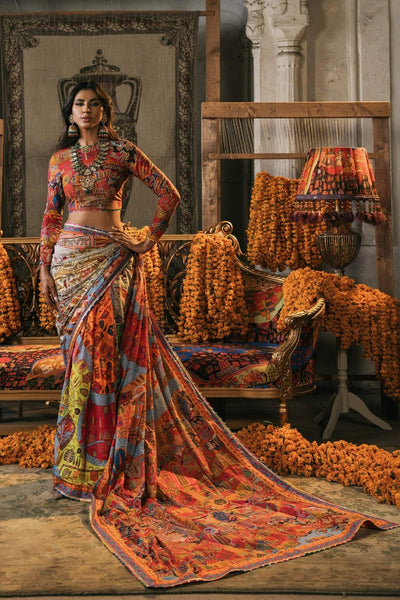 Fahad Hussayn | Lawn Banger | Mewar -  Fahad Hussayn Ladies Clothes - Original Designer Dress - House of Maryam