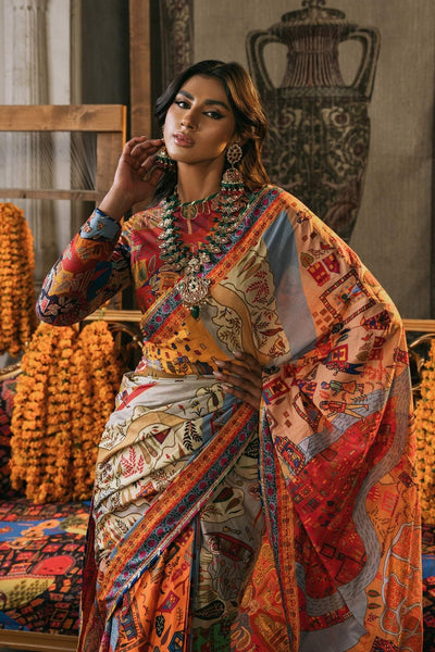 Fahad Hussayn | Lawn Banger | Mewar -  Fahad Hussayn Ladies Clothes - Original Designer Dress - House of Maryam
