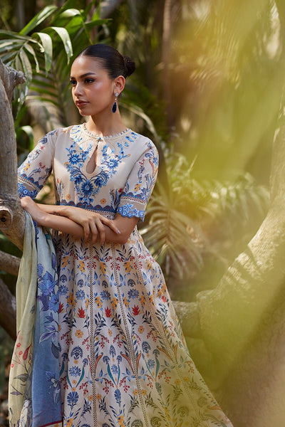 Mina Hassan | Chikankari Lawn 25 | Taara-Brand:Mina Hassan-Type:Ladies Clothes-Off White-Lawn-House of Maryam- Buy in UK, USA
