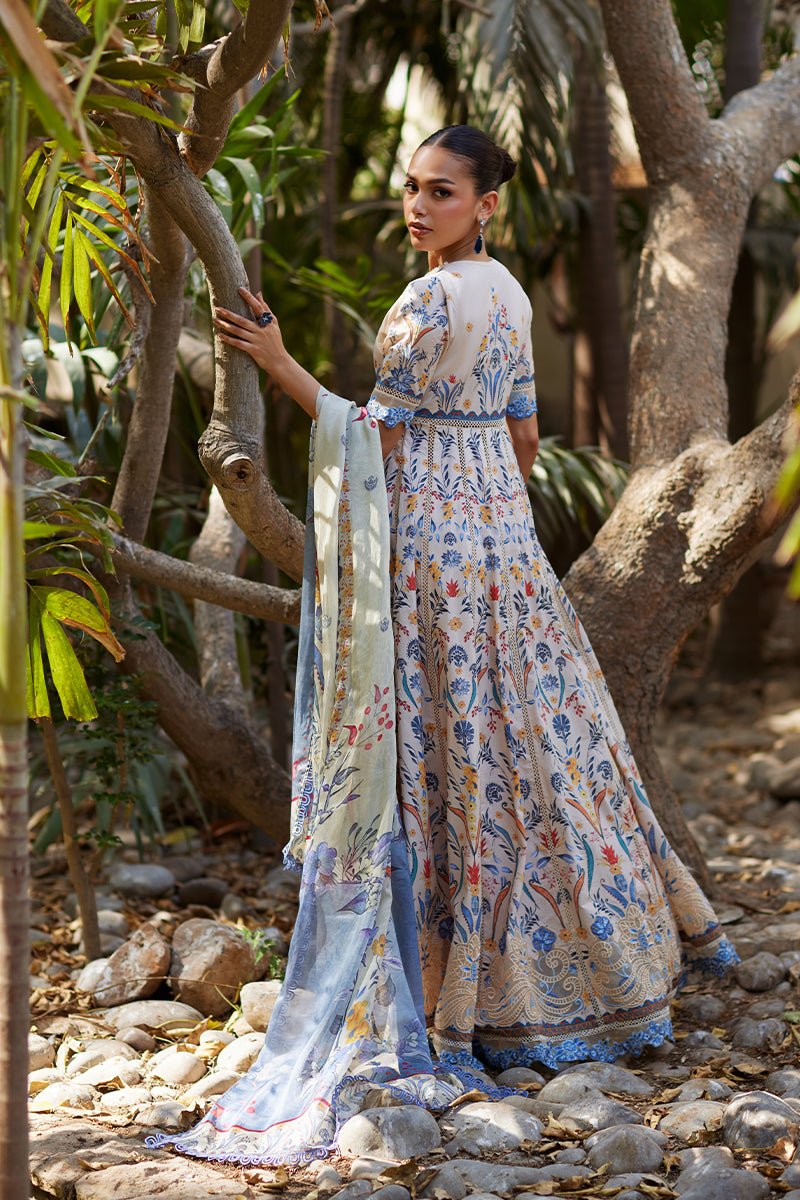 Mina Hassan | Chikankari Lawn 25 | Taara-Brand:Mina Hassan-Type:Ladies Clothes-Off White-Lawn-House of Maryam- Buy in UK, USA