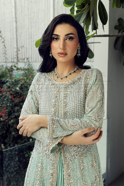Panache | Pret | Mint Enchantress -  Panache By Mona clothing - Original Designer Dress - House of Maryam