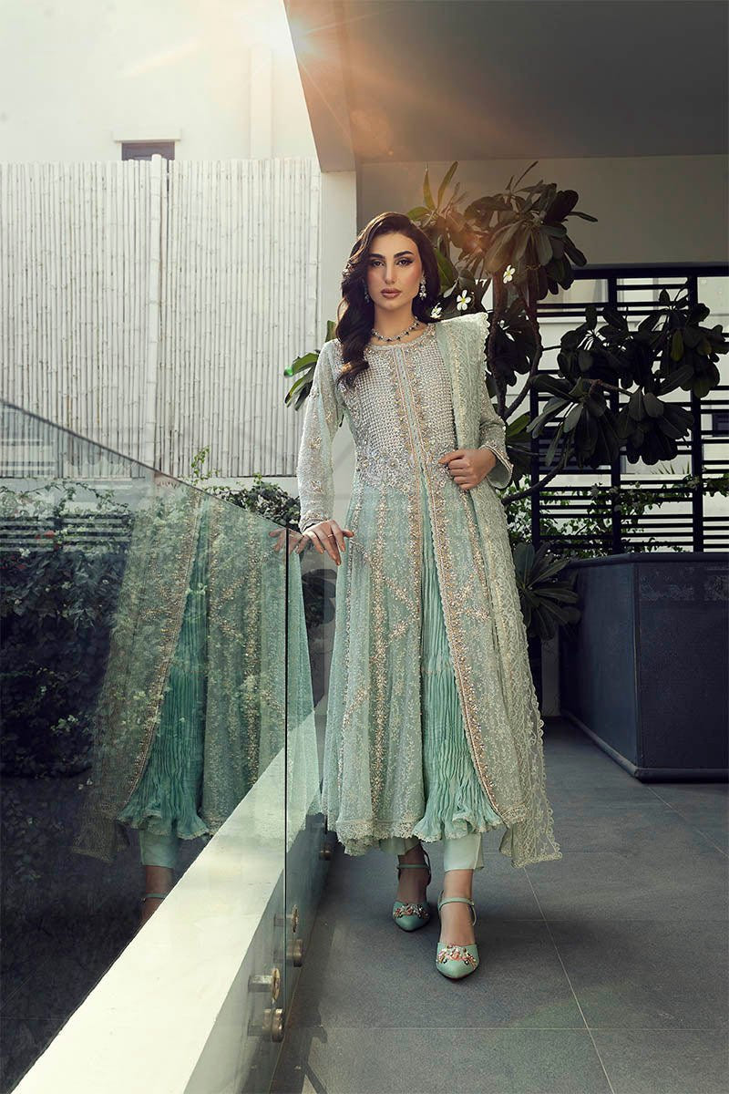 Panache | Pret | Mint Enchantress -  Panache By Mona clothing - Original Designer Dress - House of Maryam