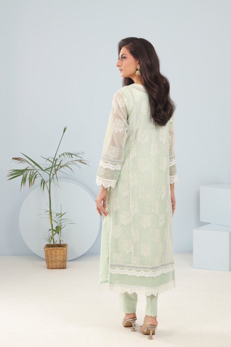 Panache | Pret | Mint Meadow -  Panache By Mona clothing - Original Designer Dress - House of Maryam