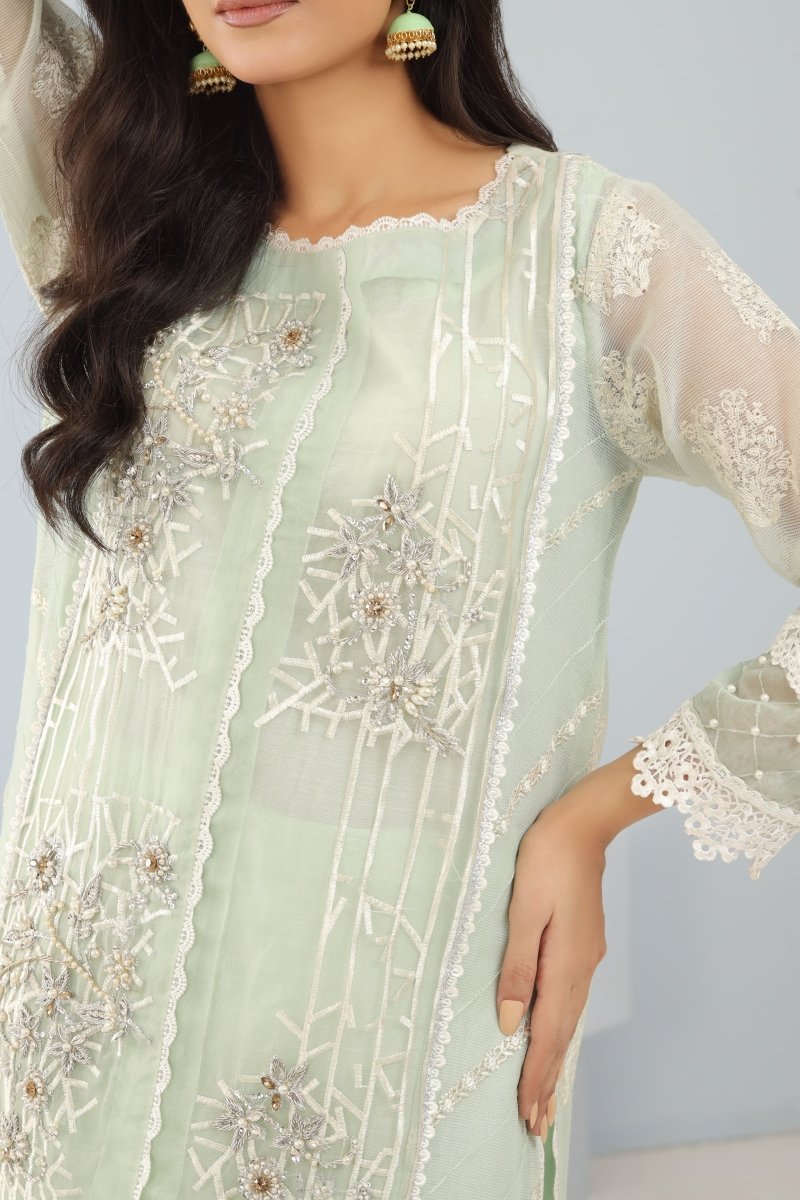 Panache | Pret | Mint Meadow -  Panache By Mona clothing - Original Designer Dress - House of Maryam