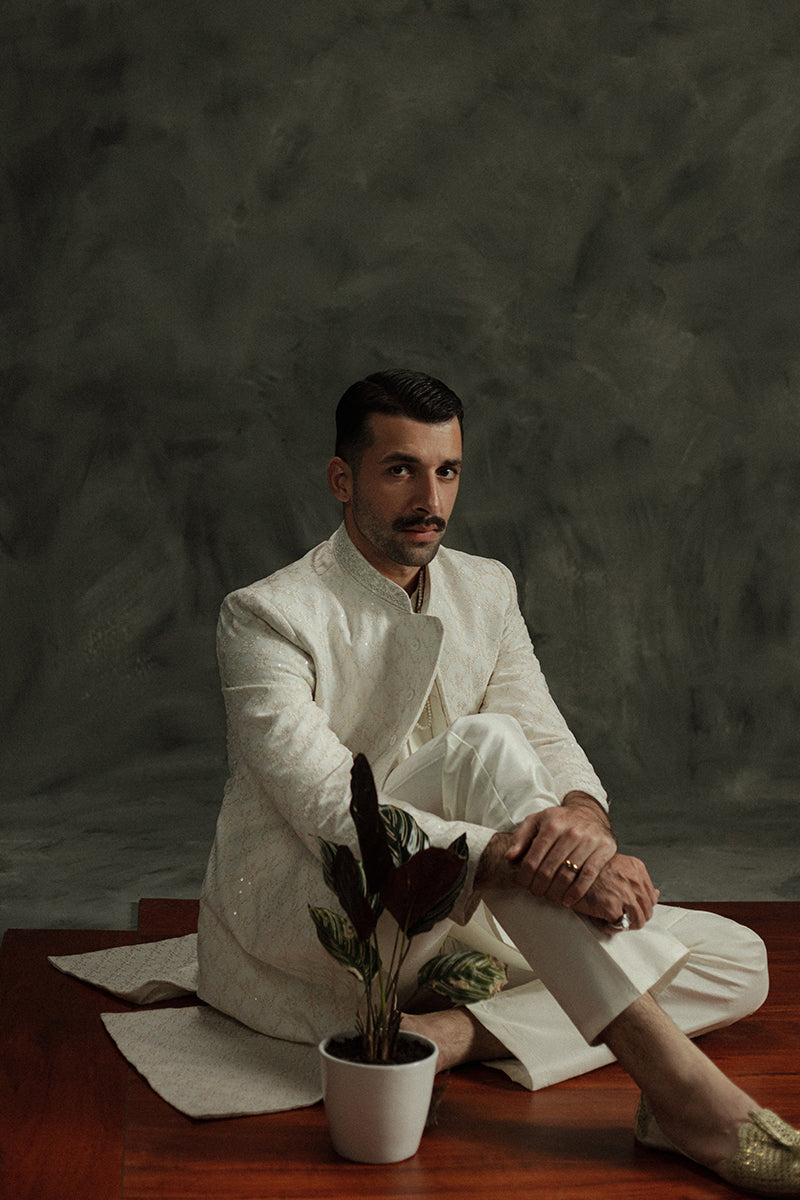 Republic By Omar Farooq | Sherwani Couture | 'Ishan' Sherwani -  Republic by Omar Farooq SHERWANI COUTURE - Original Designer Dress - House of Maryam