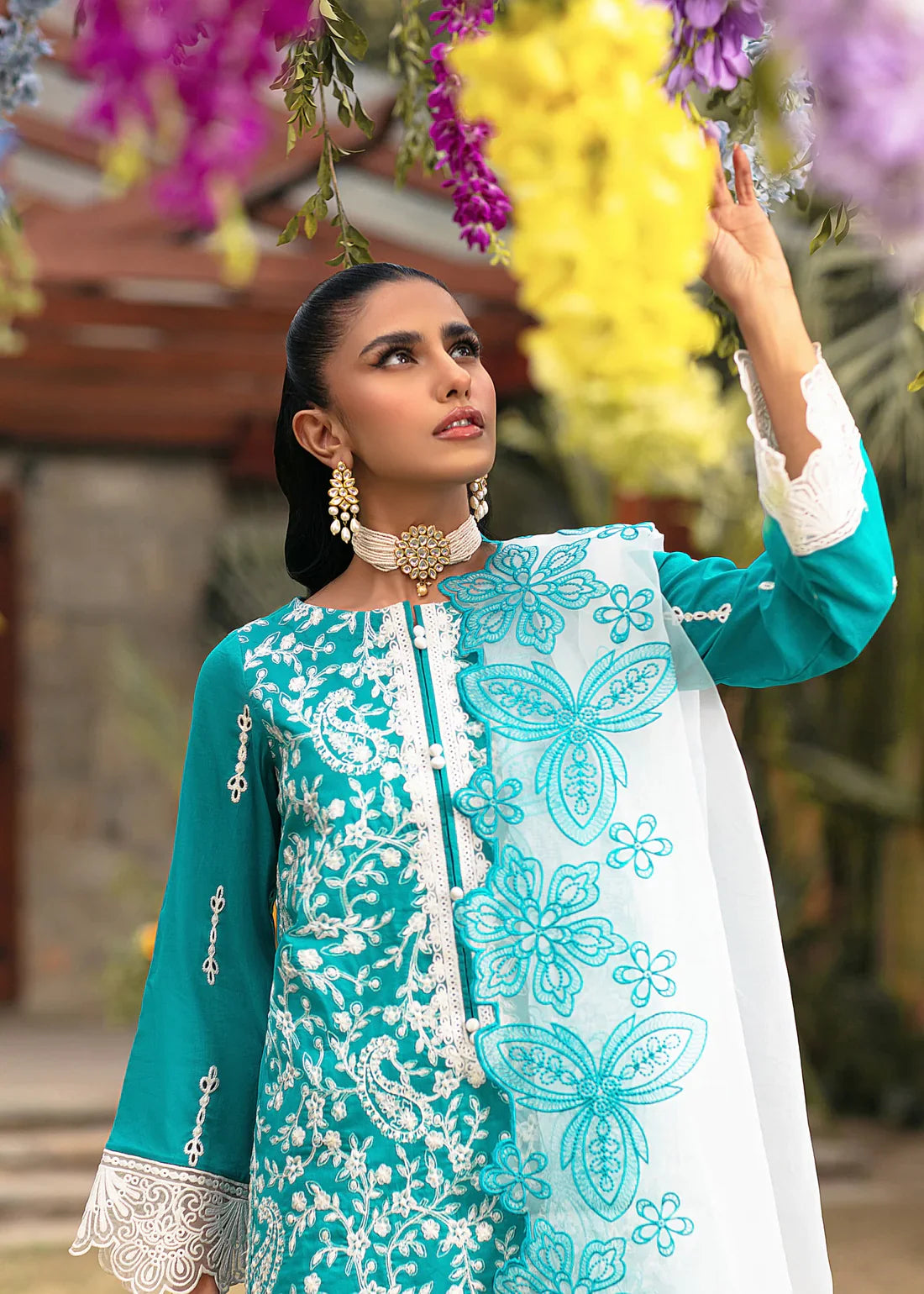 Mohagni | Muntazir Luxury Lawn 24 | MGZ-10 -  Mohagni Luxury - Original Designer Dress - House of Maryam