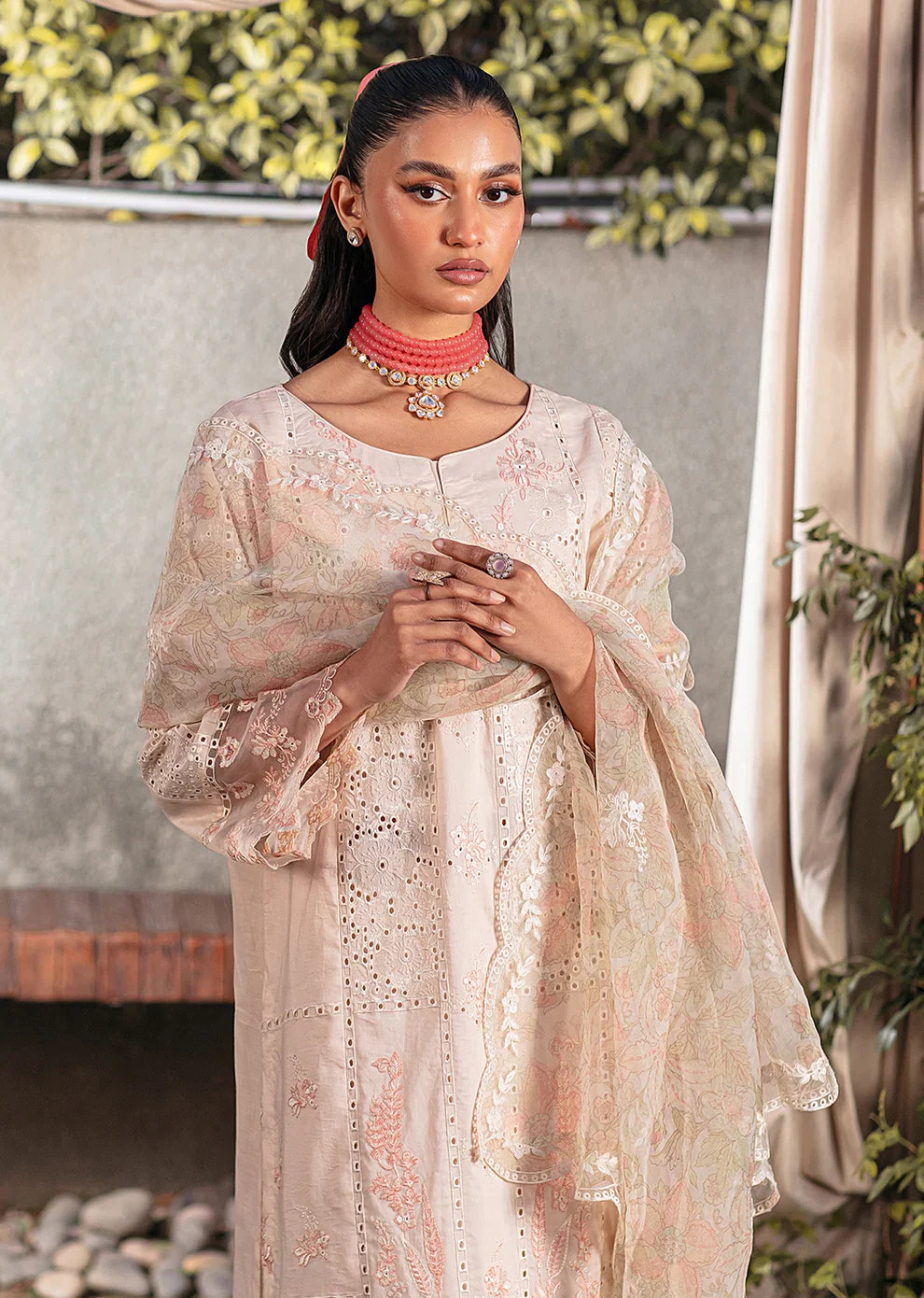 Mohagni | Muntazir Luxury Lawn 24 | CM-04 -  Mohagni Luxury - Original Designer Dress - House of Maryam