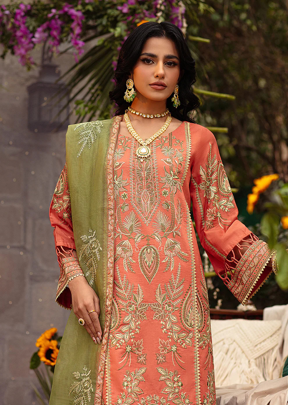 Mohagni | Muntazir Luxury Lawn 24 | CM-09 -  Mohagni Luxury - Original Designer Dress - House of Maryam