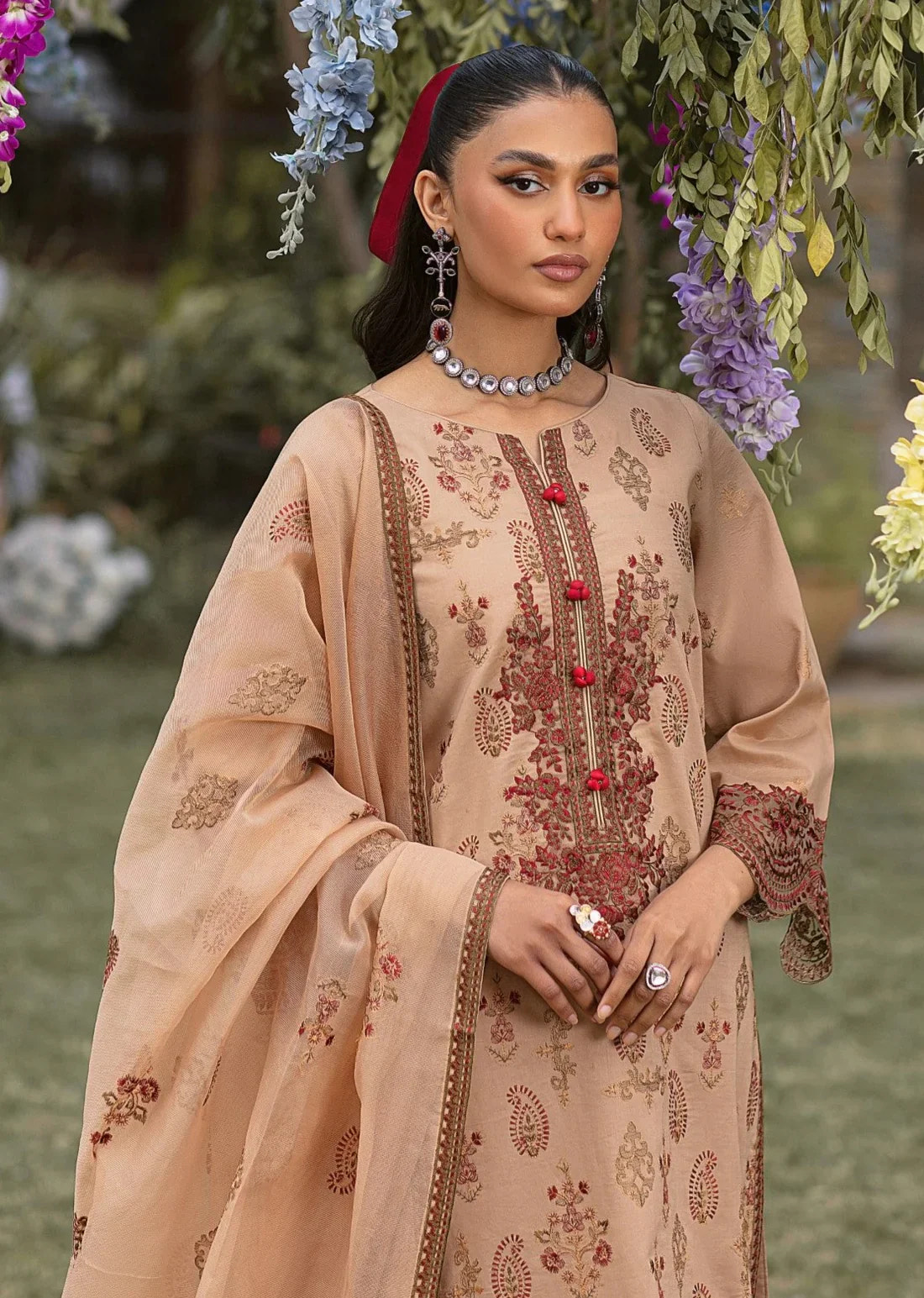 Mohagni | Muntazir Luxury Lawn 24 | CM-11 -  Mohagni Luxury - Original Designer Dress - House of Maryam