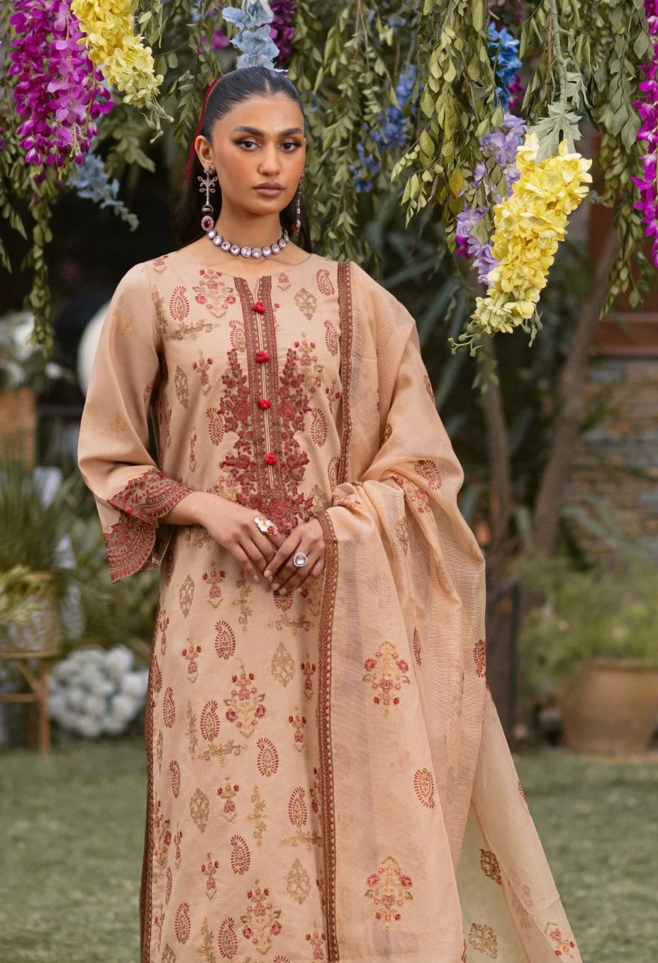Mohagni | Muntazir Luxury Lawn 24 | CM-11 -  Mohagni Luxury - Original Designer Dress - House of Maryam