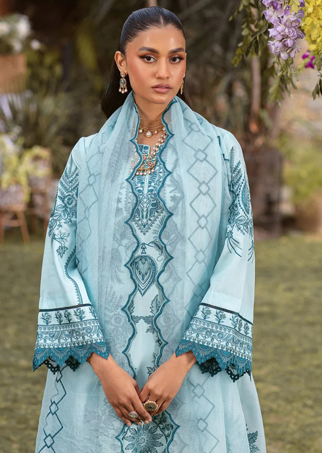 Mohagni | Muntazir Luxury Lawn 24 | CM-10 by Designer Mohagni - House of Maryam - Pakistani Designer Ethnic Wear in {{ shop.shopifyCountryName }}