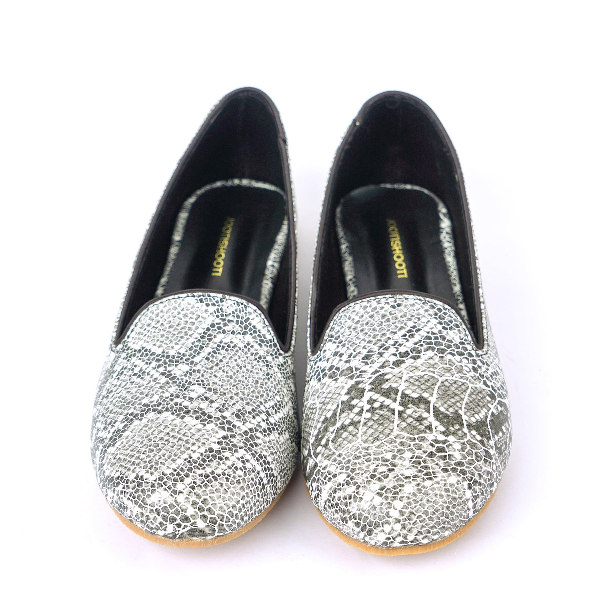 Monochrome Textured Loafers by Designer House of Maryam - House of Maryam - Pakistani Designer Ethnic Wear in {{ shop.shopifyCountryName }}